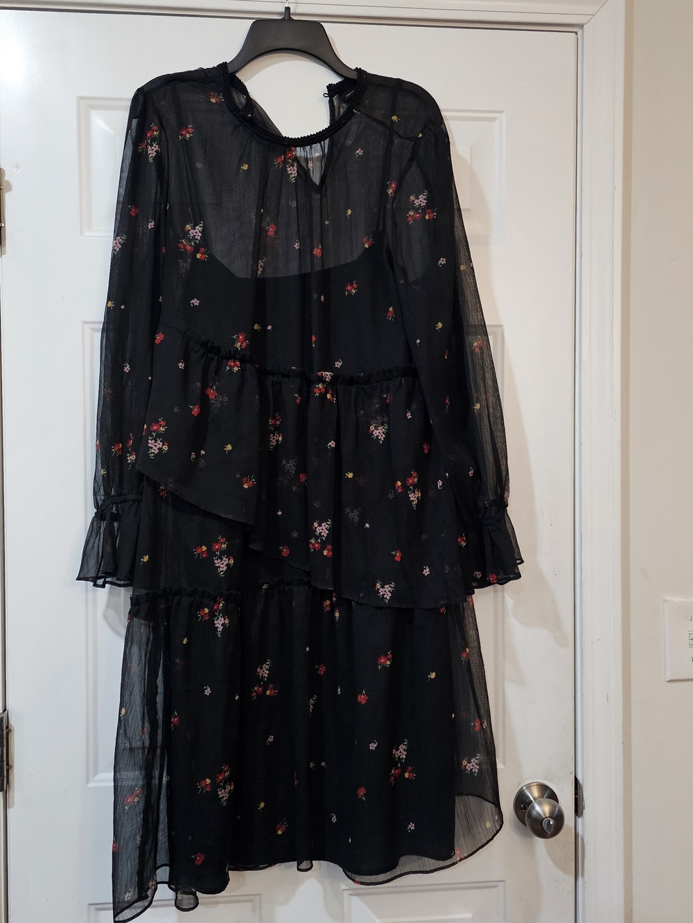 Who What Wear Black Dark Cottagecore Witchy Boho Size XXL{Bx26}